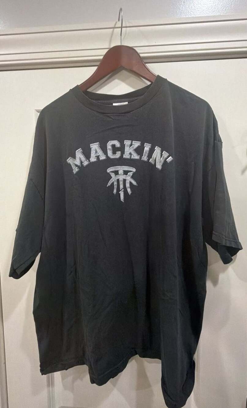 Adidas T-Mac Mackin T-Shirt Size 2XL Black Tracy McGrady